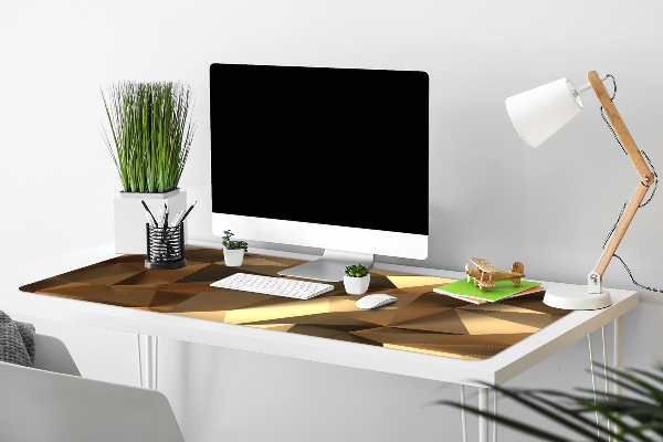 Large desk mat for children gold foil