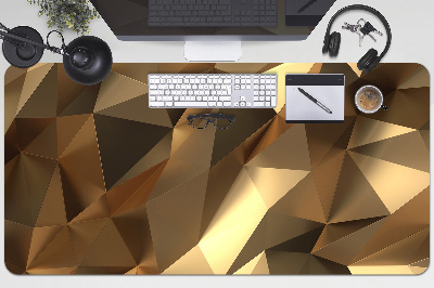 Large desk mat for children gold foil