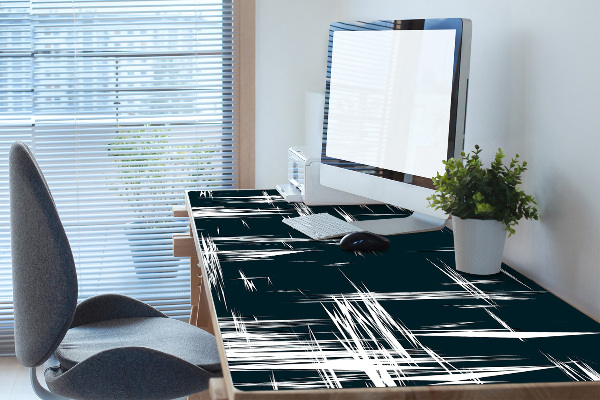 Full desk protector white scratches