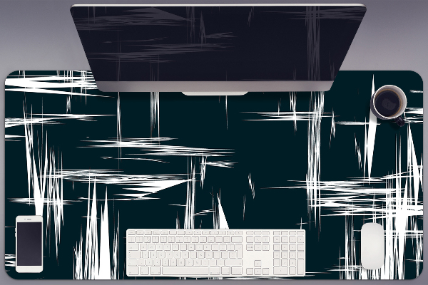 Full desk protector white scratches