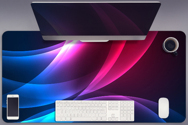 Full desk protector pink transition
