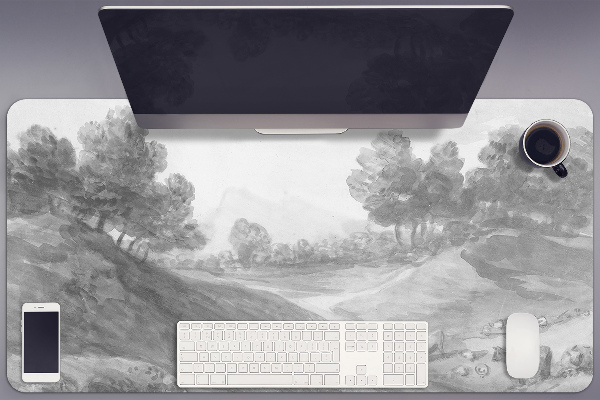 Large desk pad PVC protector vintage
