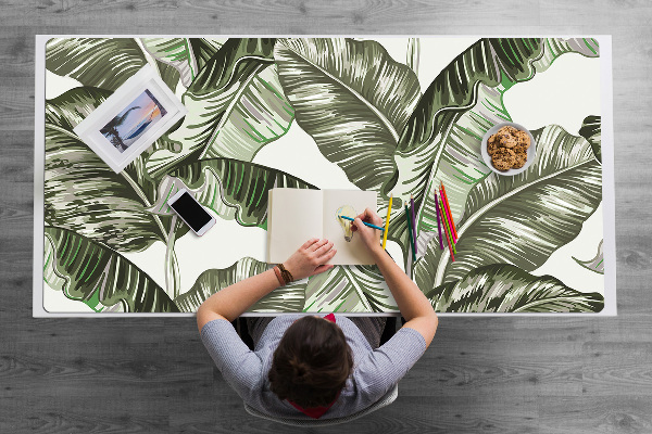 Full desk protector banana leaves