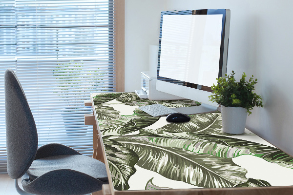 Full desk protector banana leaves