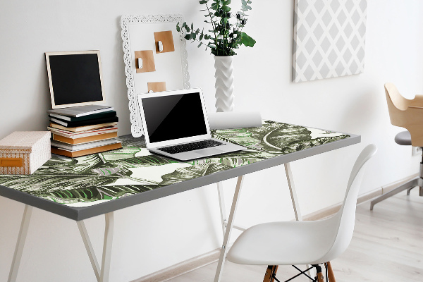 Full desk protector banana leaves