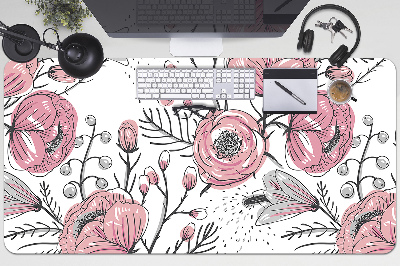 Desk mat Pastel Roses Art