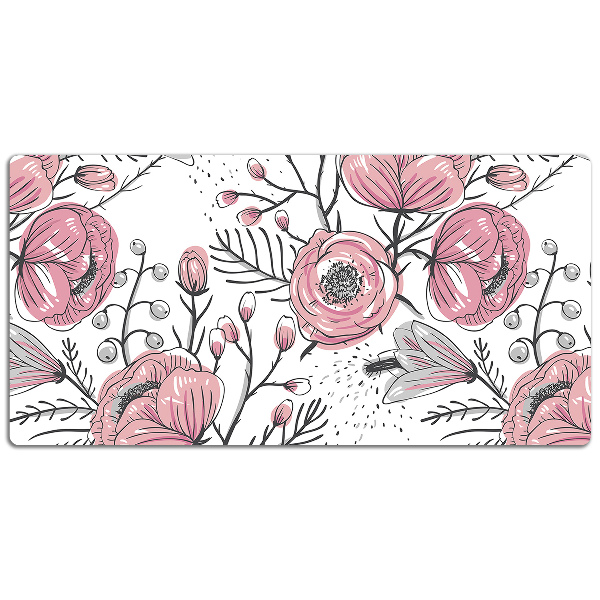 Desk mat Pastel Roses Art