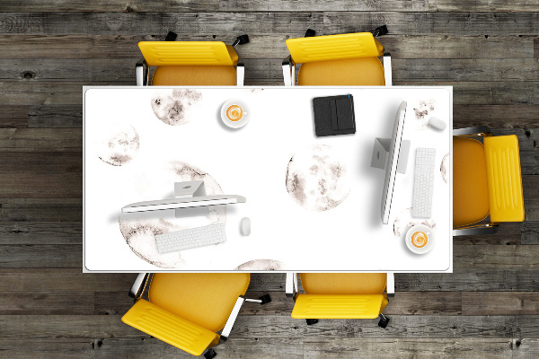 Large desk mat for children moons