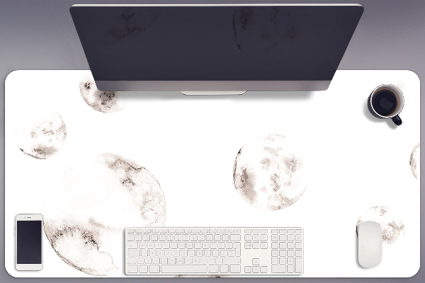 Large desk mat for children moons