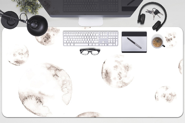 Large desk mat for children moons