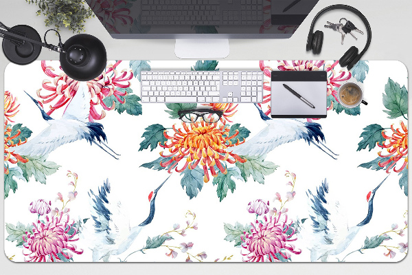 Desk pad Cranes in flight