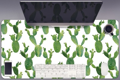 Full desk protector painted cacti