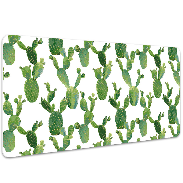 Full desk protector painted cacti