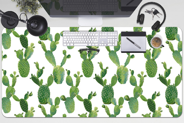 Full desk protector painted cacti