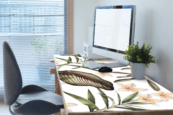 Desk pad Leaves and flowers