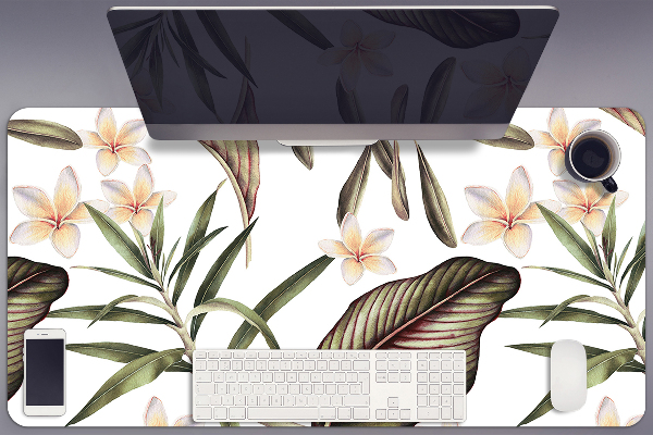 Desk pad Leaves and flowers