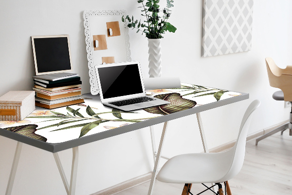 Desk pad Leaves and flowers