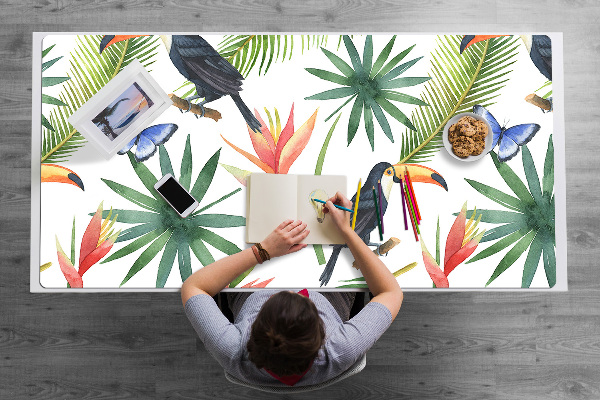 Full desk protector Toucans on a branch