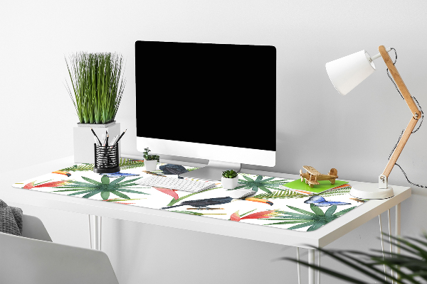 Full desk protector Toucans on a branch