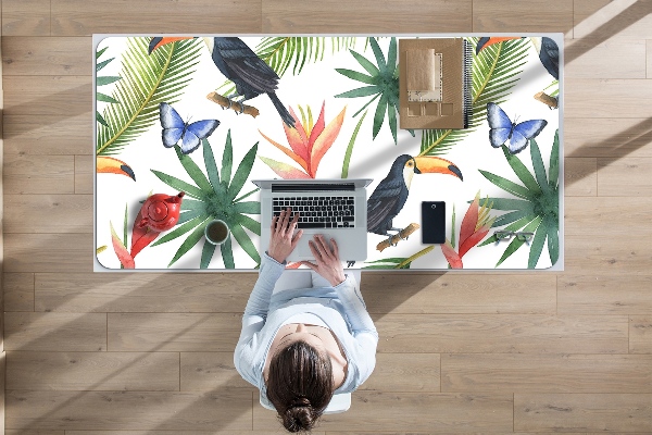 Full desk protector Toucans on a branch