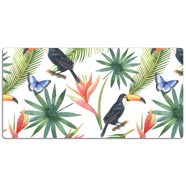 Full desk protector Toucans on a branch
