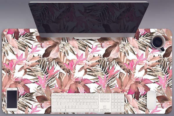 Full desk protector tropical flower