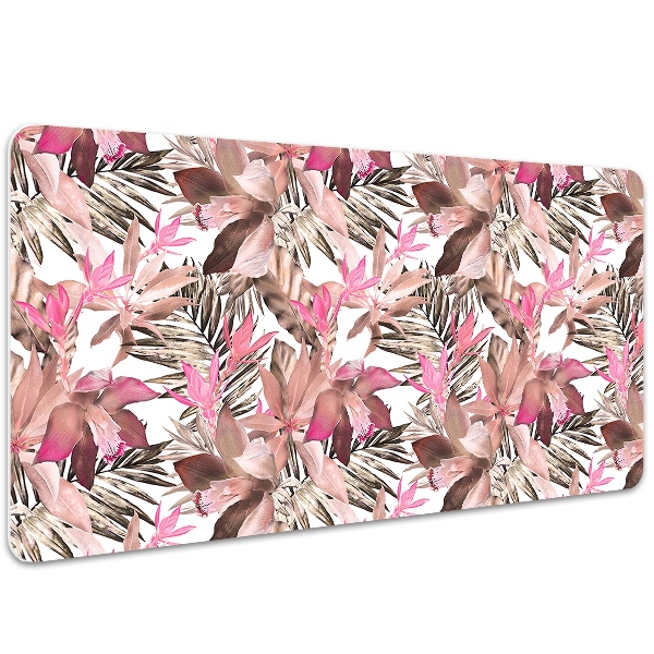 Full desk protector tropical flower