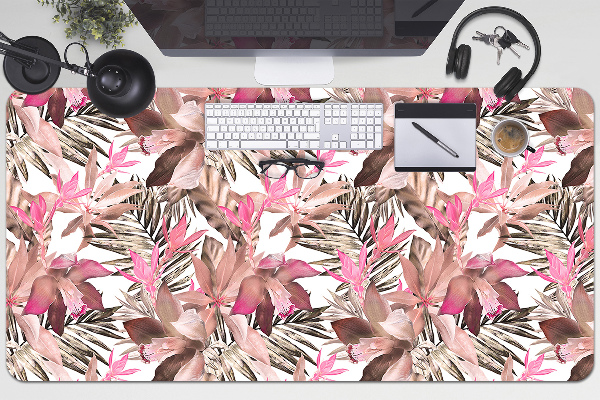 Full desk protector tropical flower