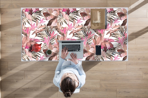 Full desk protector tropical flower