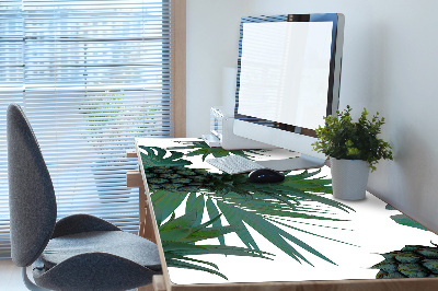 Desk pad green pineapples