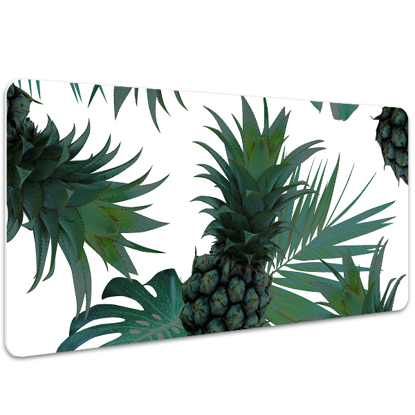 Desk pad green pineapples