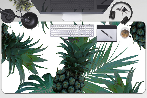 Desk pad green pineapples