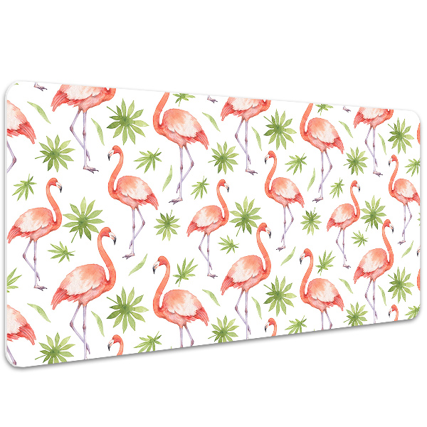 Large desk mat for children Flamingos