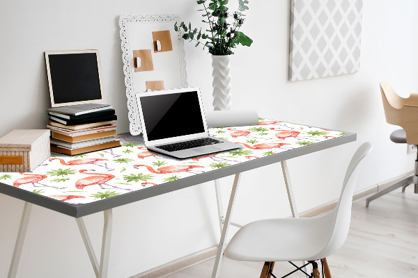 Large desk mat for children Flamingos