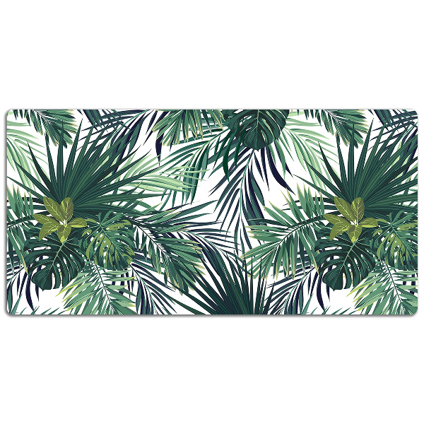 Full desk pad tropical leaves