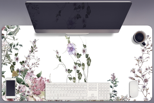 Desk pad pastel garden
