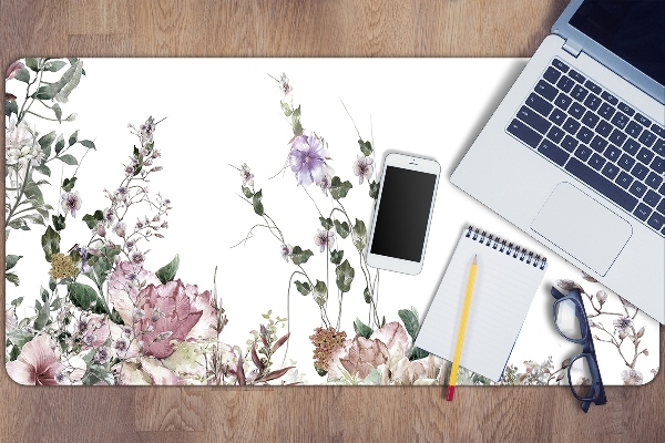 Desk pad pastel garden