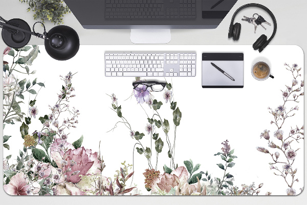 Desk pad pastel garden