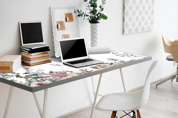 Desk pad pastel garden