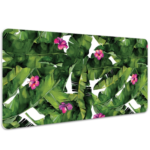 Large desk mat for children hibiscus