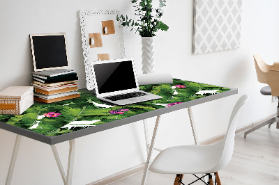 Large desk mat for children hibiscus
