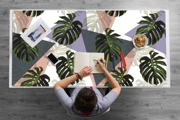 Large desk mat table protector monster pattern