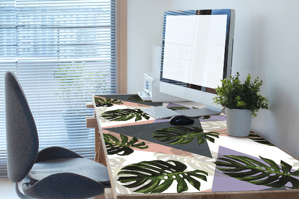 Large desk mat table protector monster pattern