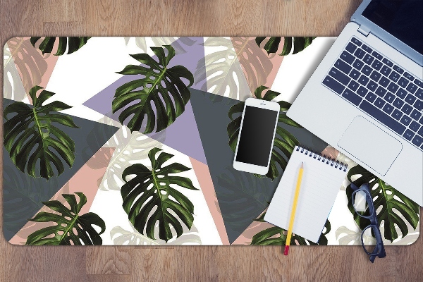 Large desk mat table protector monster pattern