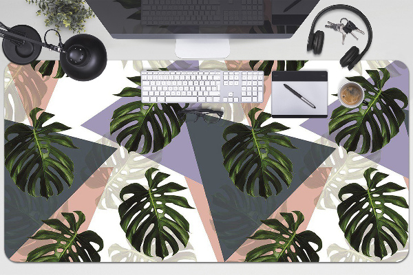 Large desk mat table protector monster pattern