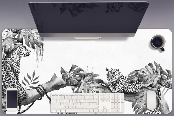 Full desk pad Cheetahs on a branch