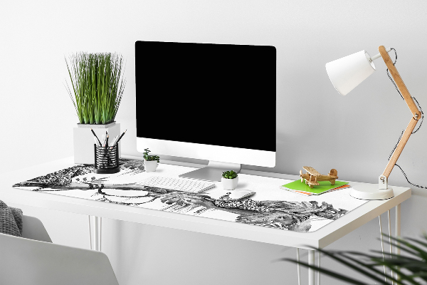 Full desk pad Cheetahs on a branch