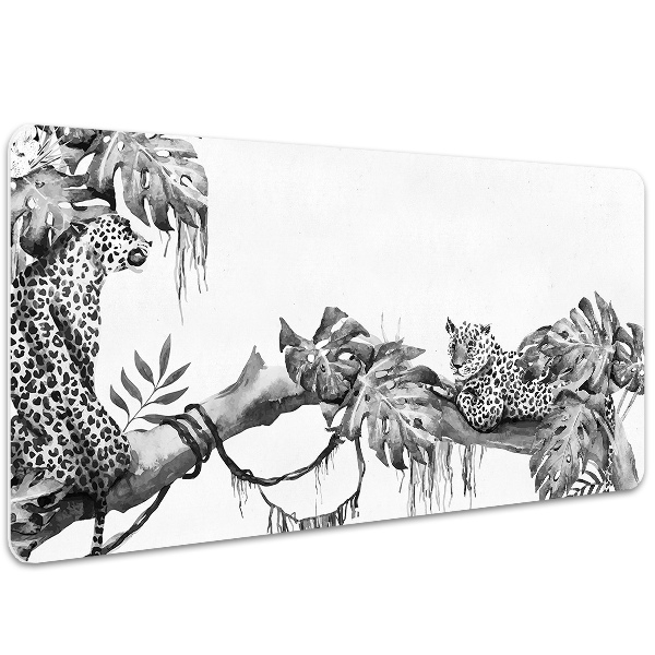 Full desk pad Cheetahs on a branch