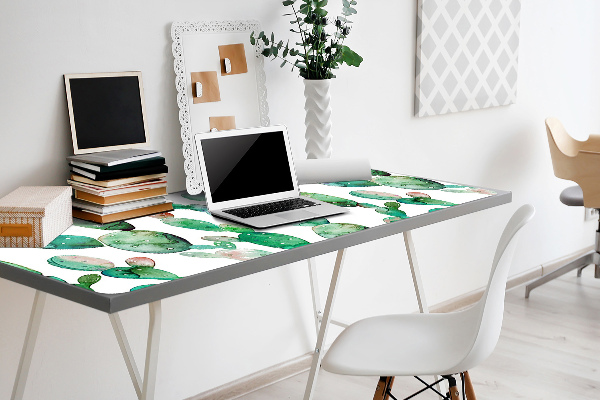 Full desk protector cacti Watercolor
