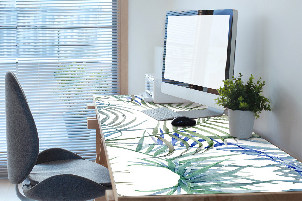Full desk pad tropical leaves